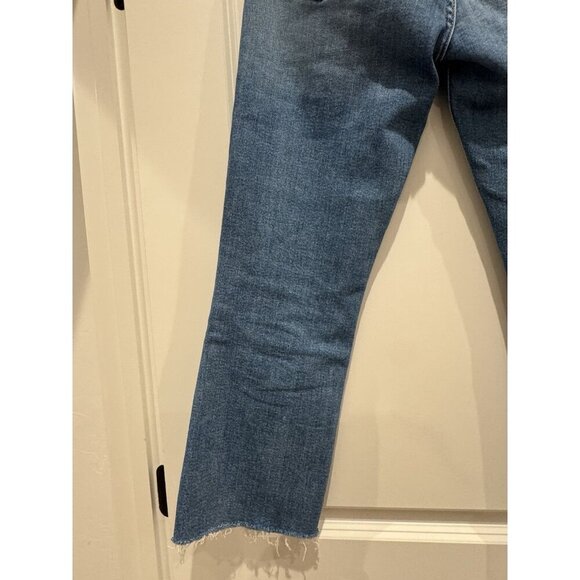 MOTHER The Tripper Ankle Fray Straight Leg Distressed Button Fly Sz 27 - Picture 11 of 12